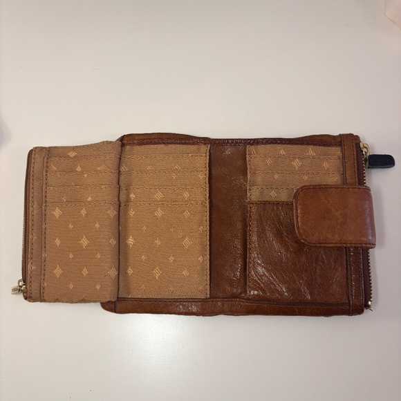 Fossil Leather Wallet Long Live Vintage1954 - Picture 5 of 5